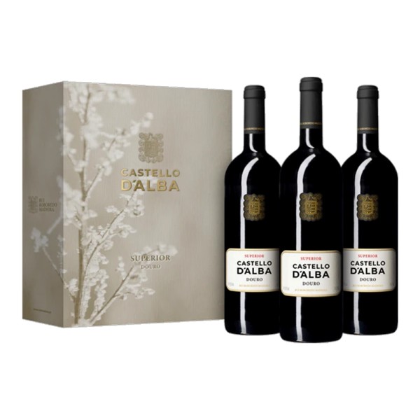 vinho castello d'alba superior x3 pack
