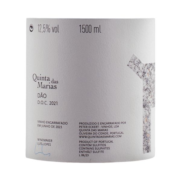 Quinta das Marias Out of the Bottle Uva-Cão Magnum White Back Label