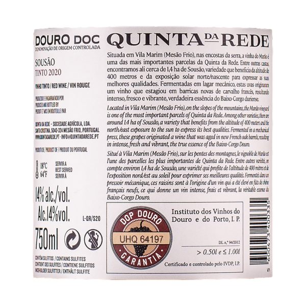Quinta da Rede Sousão Red Back Label