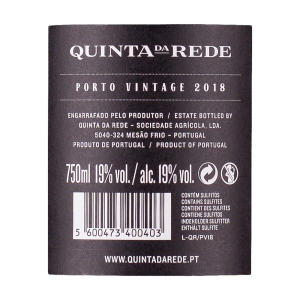 Quinta da Rede Vintage 2018 Ruby Contrarrótulo