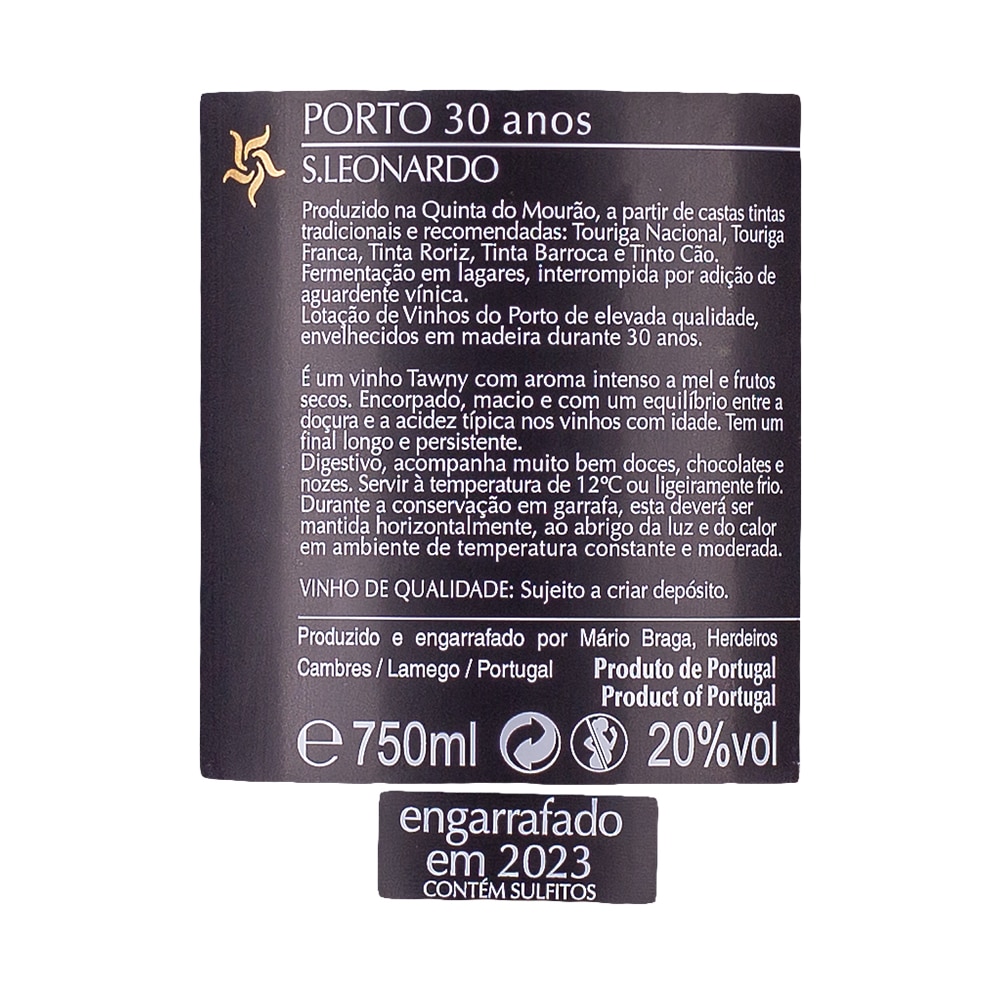 S. Leonardo 30 Anos Tawny Contrarrótulo