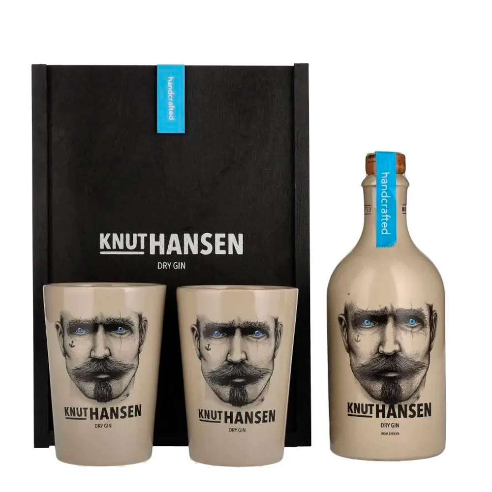 Gin Knut Hansen com 2 Copos